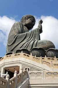 shutterstock_93285976 Hongkong IA, The Po Lin Monastery at Lantau , most famous travel destinations, the Tian Tan Buddha is 34Meter tal