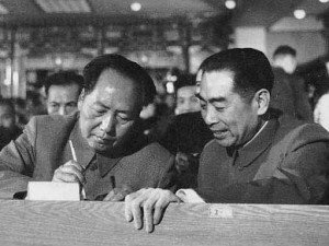 Mao and Zho Enlai at the 1954 National People’s Congress