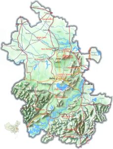 Map of Anhui Province