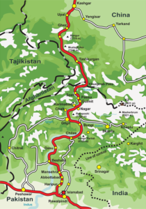 Route of Karakoram Highway