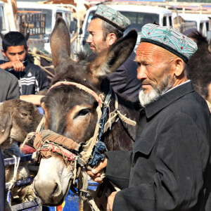 Uyghur men in Kashgar